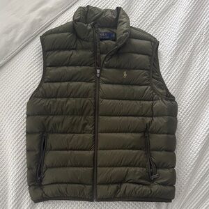 Polo by Ralph Lauren Men's Olive Puffer Vest